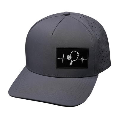 Pickleball - 5 Panel - Structured - Charcoal Gray - Laser Mesh (Unisex)