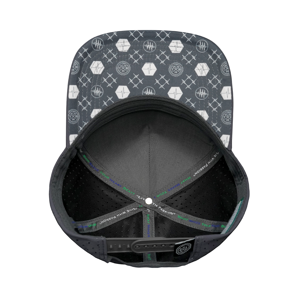 Pickleball - 5 Panel - Structured - Charcoal Gray - Laser Mesh (Unisex)
