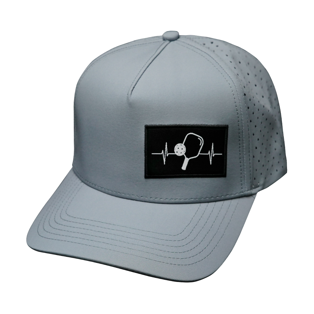 Pickleball - 5 Panel - Structured - Gray - Laser Mesh (Unisex)