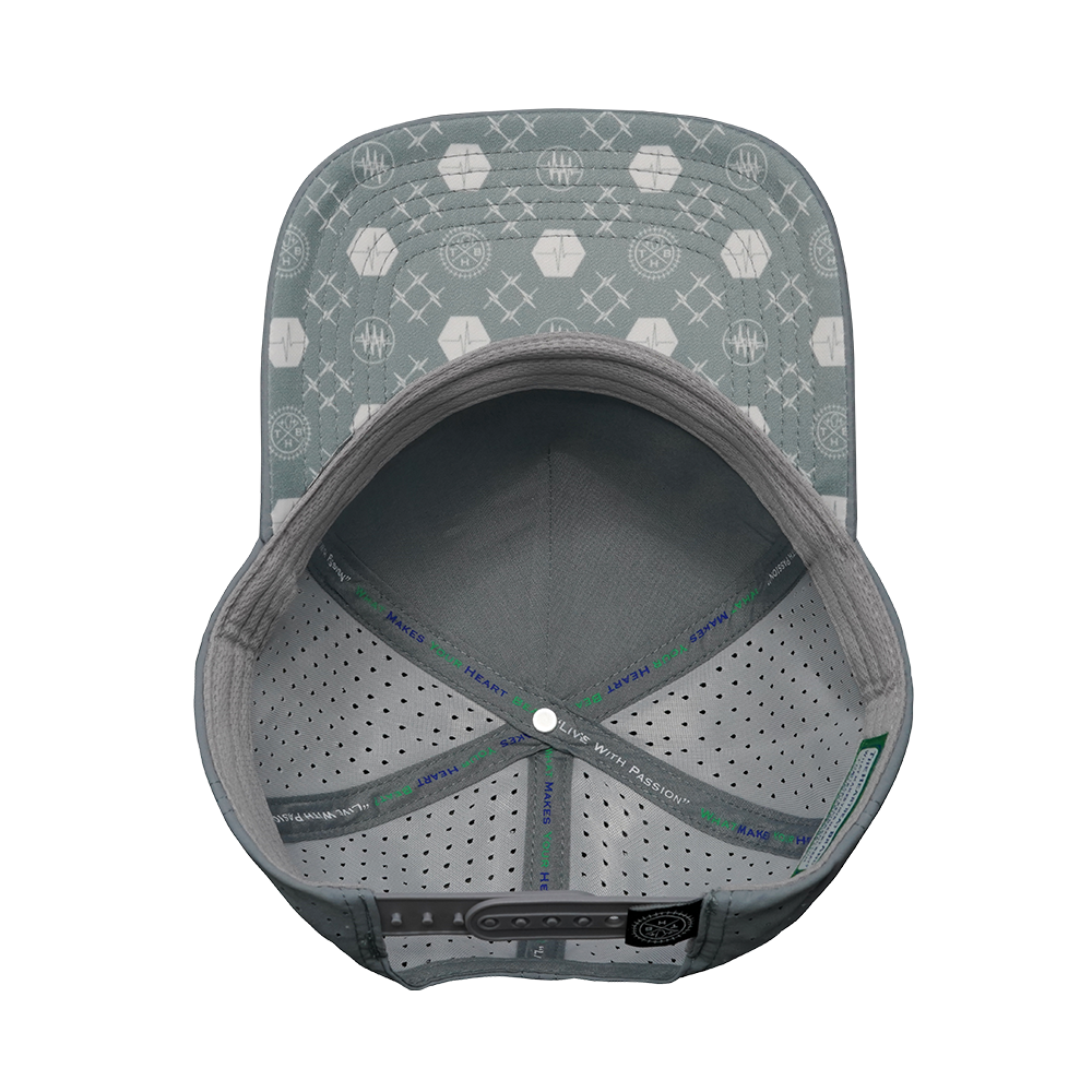 Pickleball - 5 Panel - Structured - Gray - Laser Mesh (Unisex)