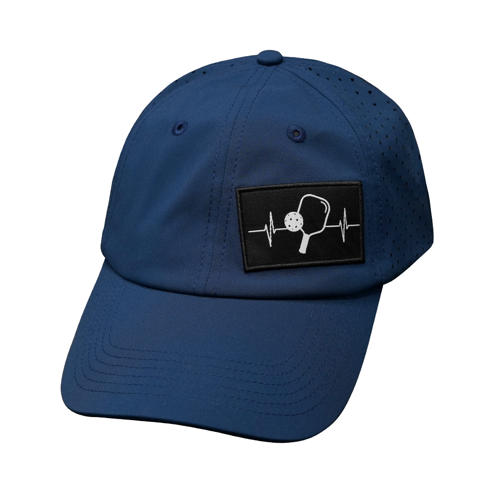 Pickleball - 6 Panel - Unstructured - Relaxed Fit - Navy - Laser Mesh (Unisex)