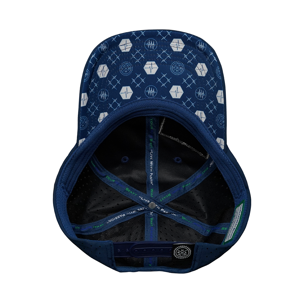 Pickleball - 6 Panel - Unstructured - Relaxed Fit - Navy - Laser Mesh (Unisex)
