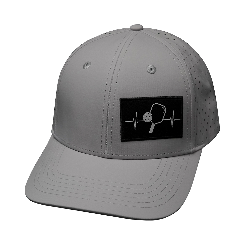 Pickleball - 6 Panel - Light Gray - Laser Mesh (Unisex)
