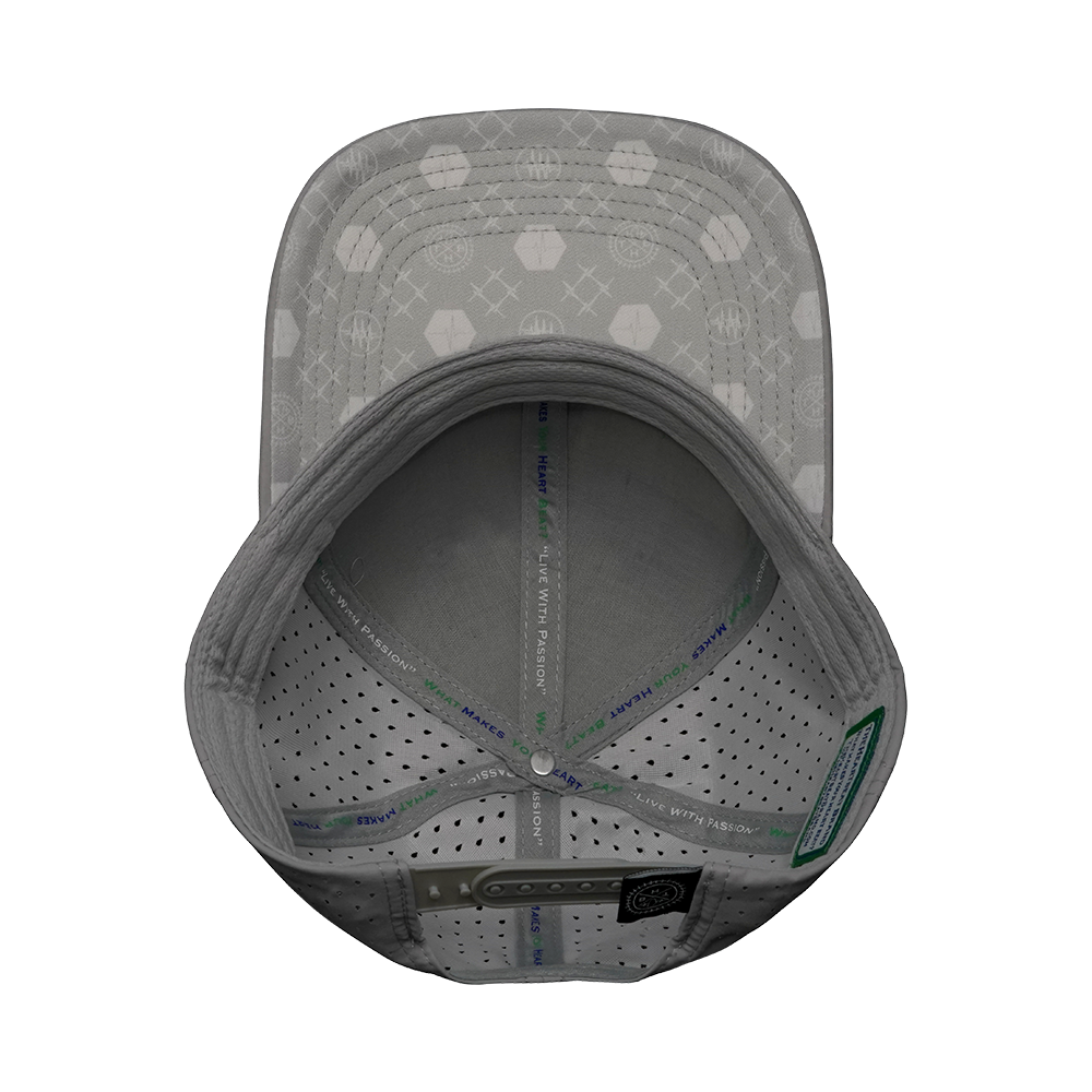 Pickleball - 6 Panel - Light Gray - Laser Mesh (Unisex)