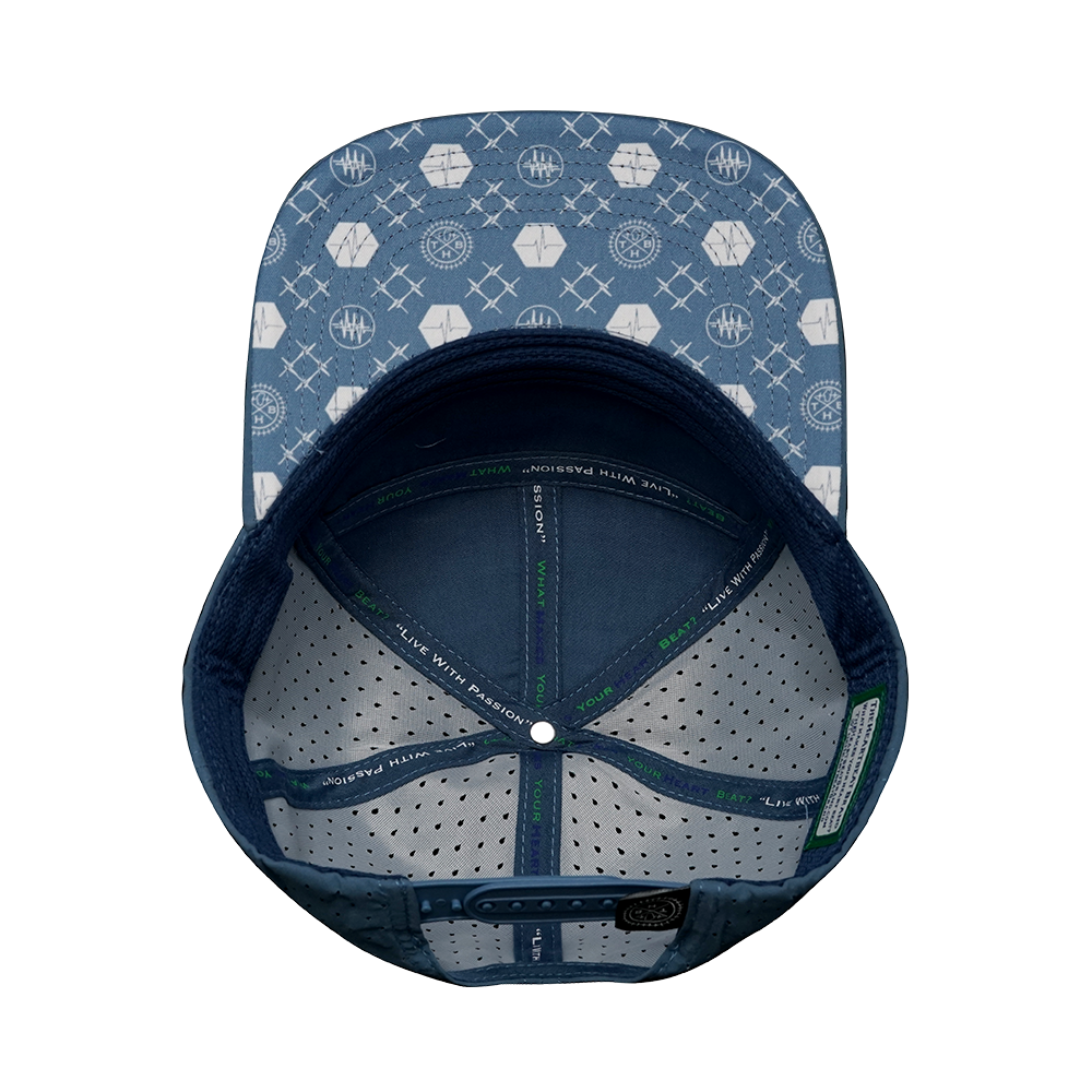 Pickleball - 7 Panel - Light Blue / White / Aqua - Laser Mesh (Unisex)