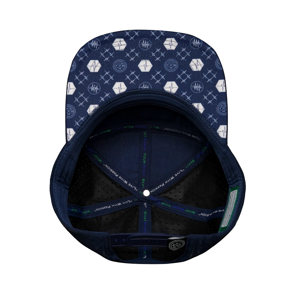 Pickleball - 7 Panel - Navy / Gray / White - Laser Mesh (Unisex)