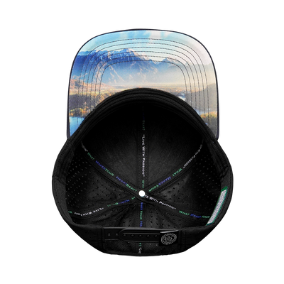 Hunting - 6 Panel - Soft Blue Camo / Black - Laser Mesh (Unisex)