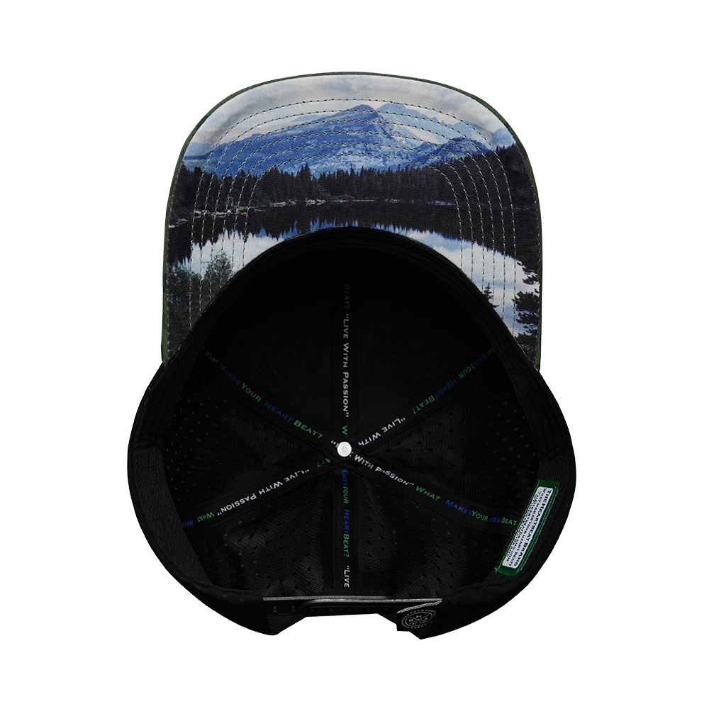 Hunting - 6 Panel - Soft Teal Camo / Black - Laser Mesh (Unisex)