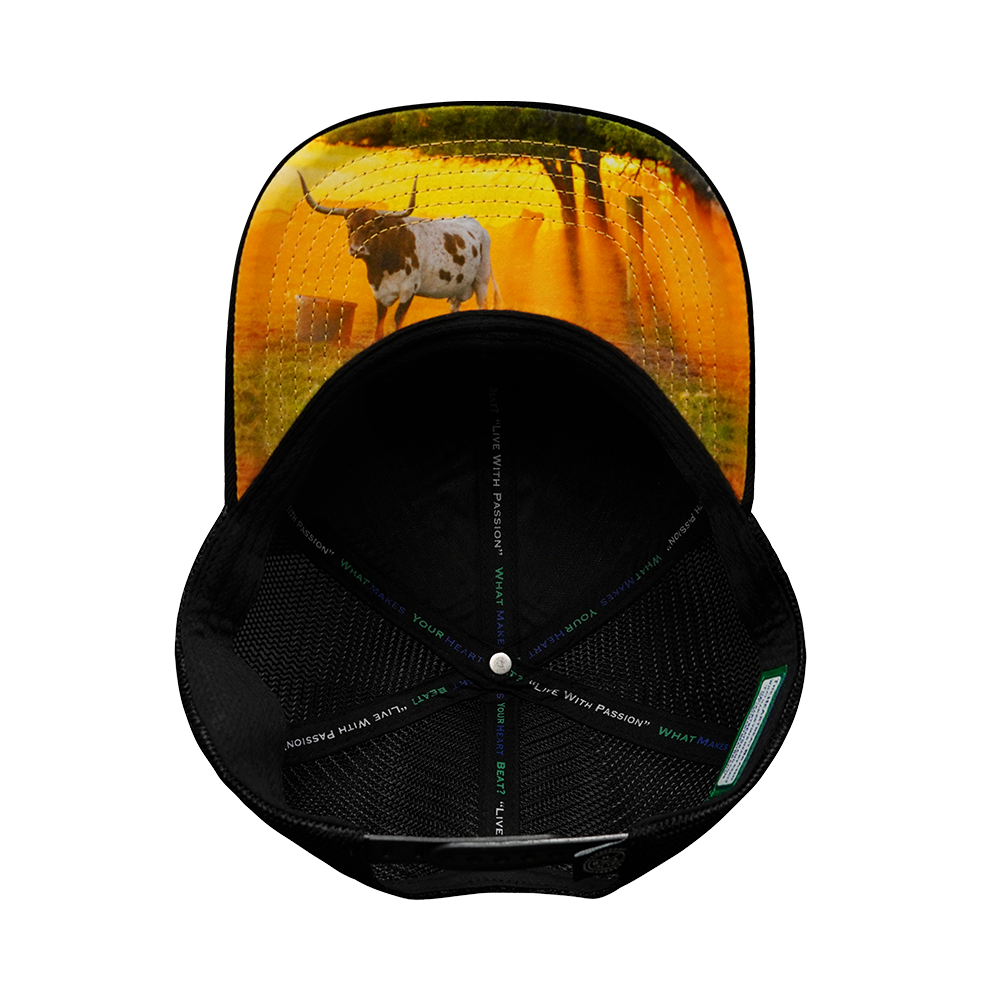 Texas - 6 Panel - Cork - Black - Trucker Mesh (Unisex)