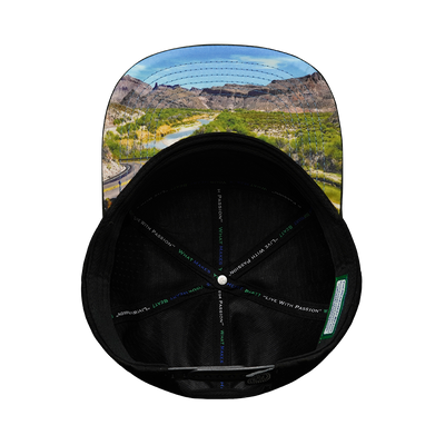 Texas - 7 Panel - Green Camo / Black - Jersey Mesh (Unisex)