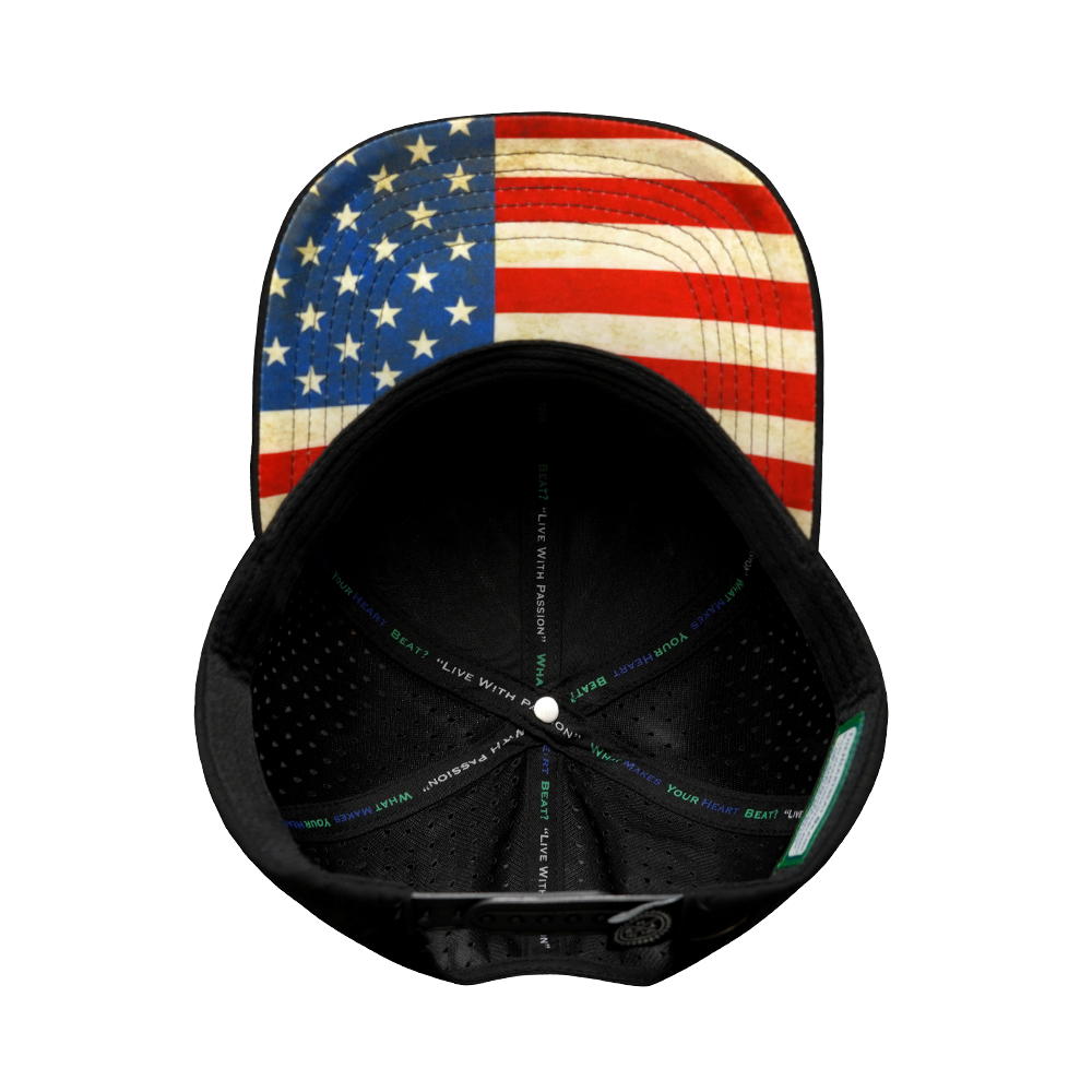 Texas - 6 Panel - Black - Laser Mesh (Unisex)