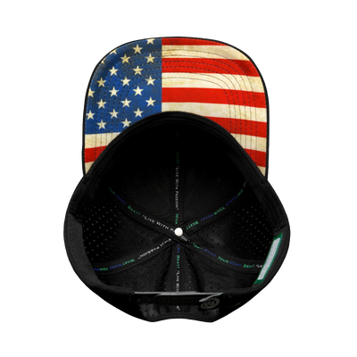 Texas - 6 Panel - Black - Laser Mesh (Unisex)
