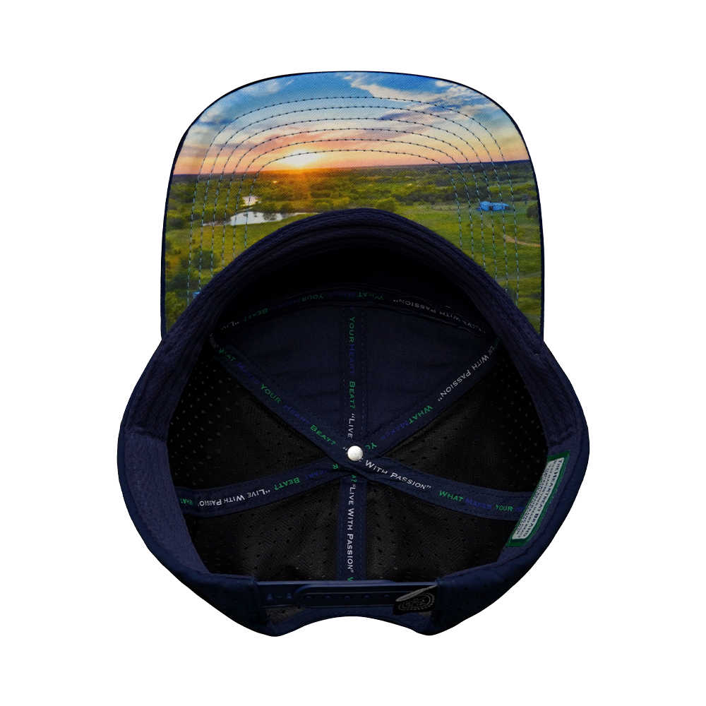 Texas - 7 Panel - Navy / Gray / White - Laser Mesh (Unisex)