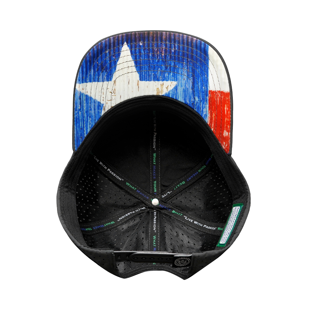 Texas - 6 Panel - Charcoal - Laser Mesh (Unisex)
