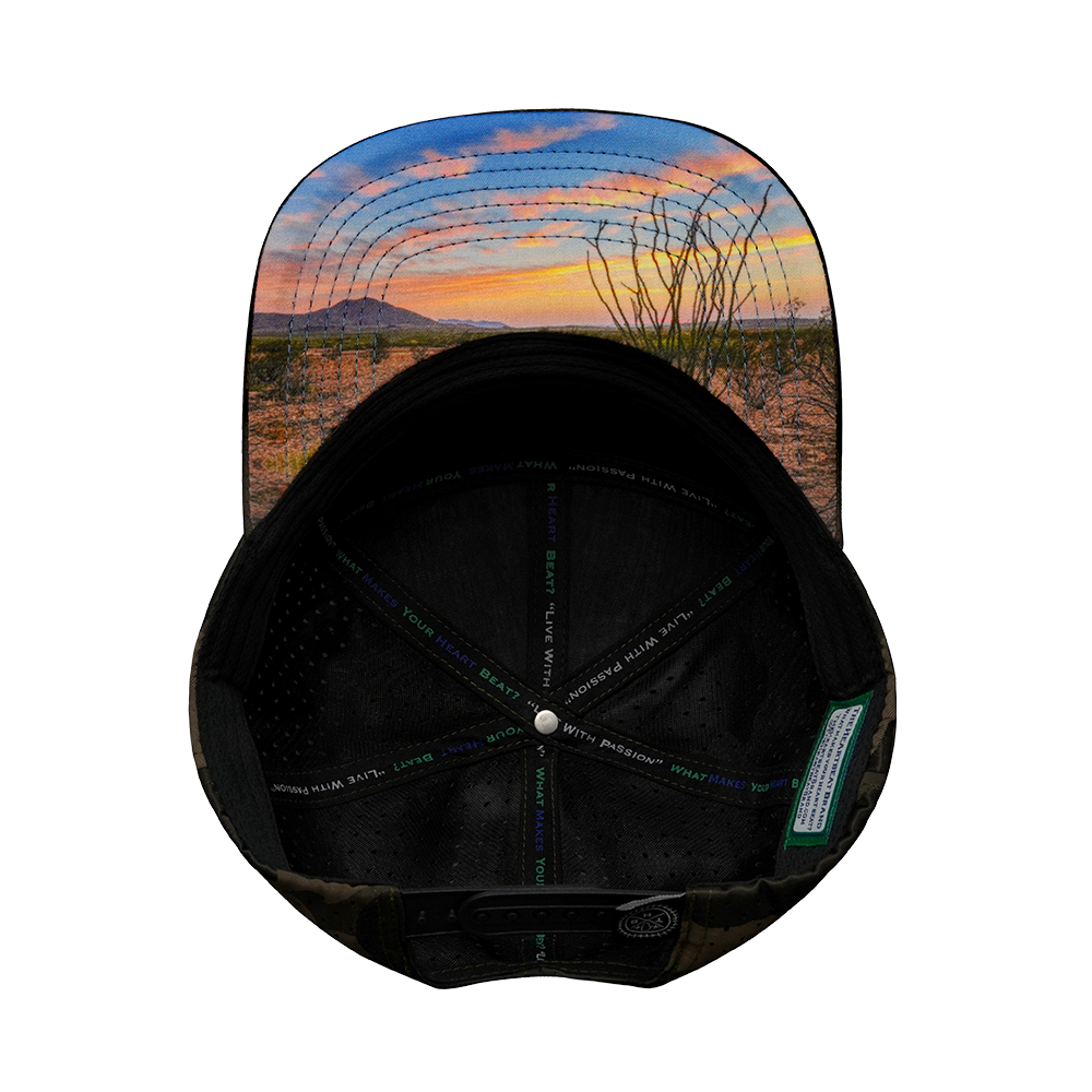 Texas - 7 Panel - Tan Camo - Laser Mesh (Unisex)