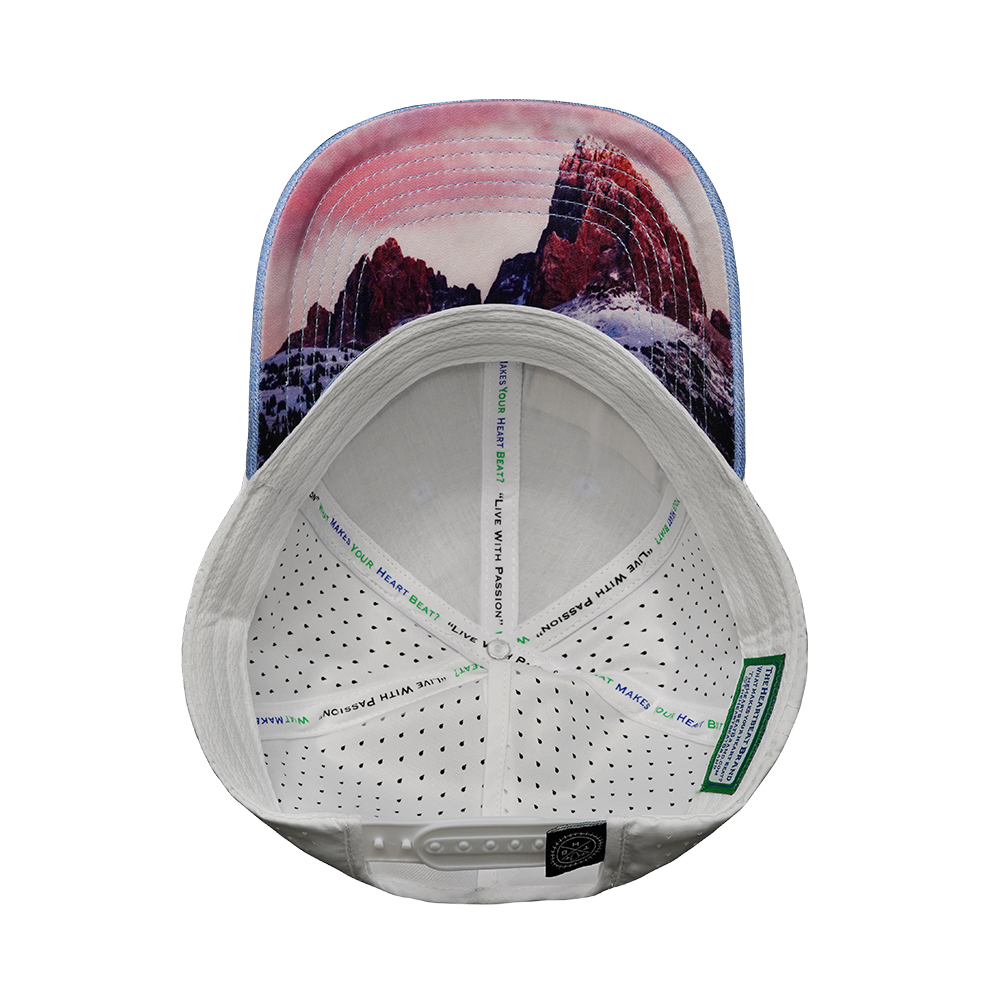 Idaho - 6 Panel - Shallow Fit - Pony Tail - Light Blue / White - Laser Mesh (Unisex)