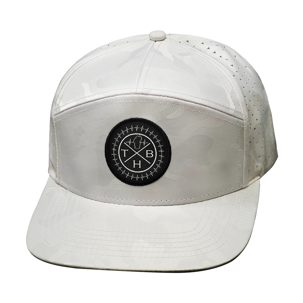 THB - 7 Panel - White Camo - Laser Mesh (Unisex)