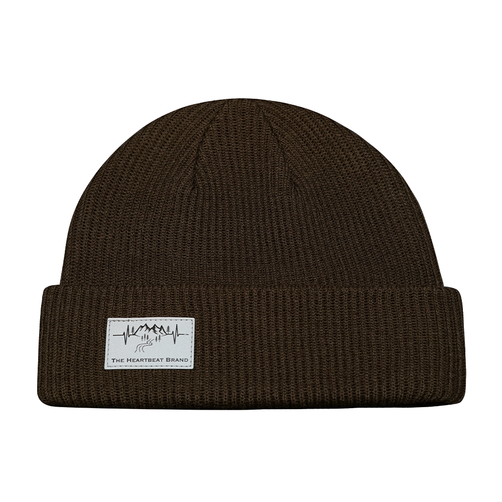 Mountains - Beanie - Cuffed - Chocolate (Unisex)