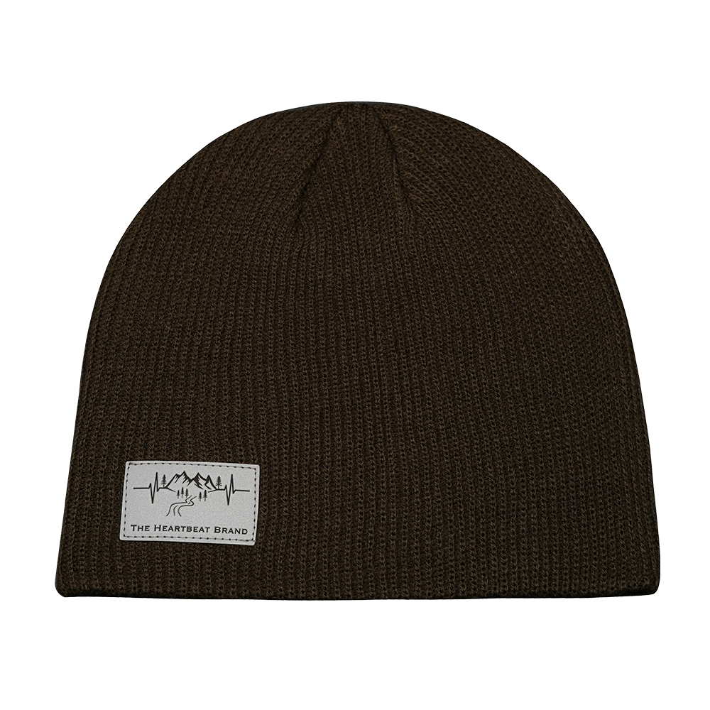 Mountains - Beanie - No Cuff - Chocolate (Unisex)