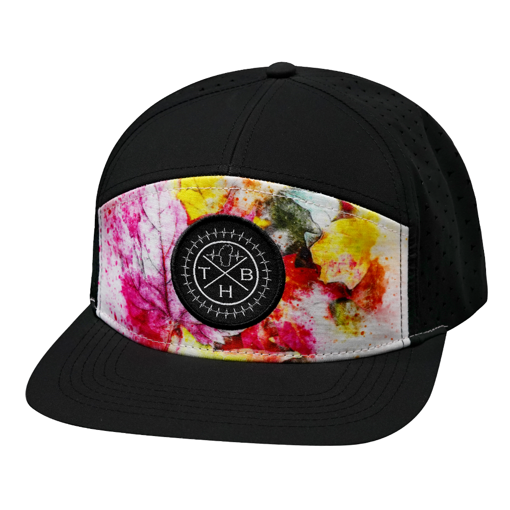 THB - 7 Panel - Fall Leafs / Black - Laser Mesh (Unisex)
