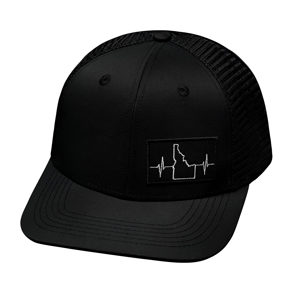 Idaho - 6 Panel - Black - Laser Mesh (Unisex)