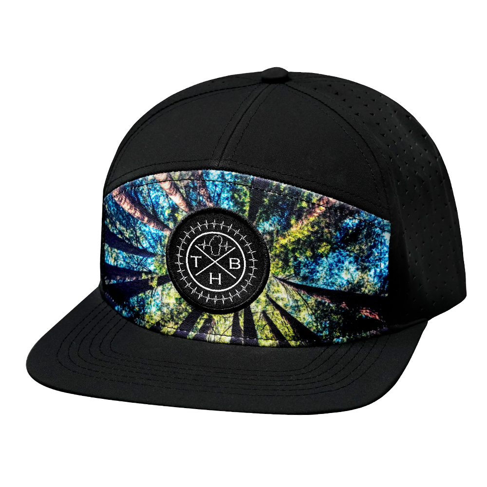 THB - 7 Panel - Forest / Black - Laser Mesh (Unisex)