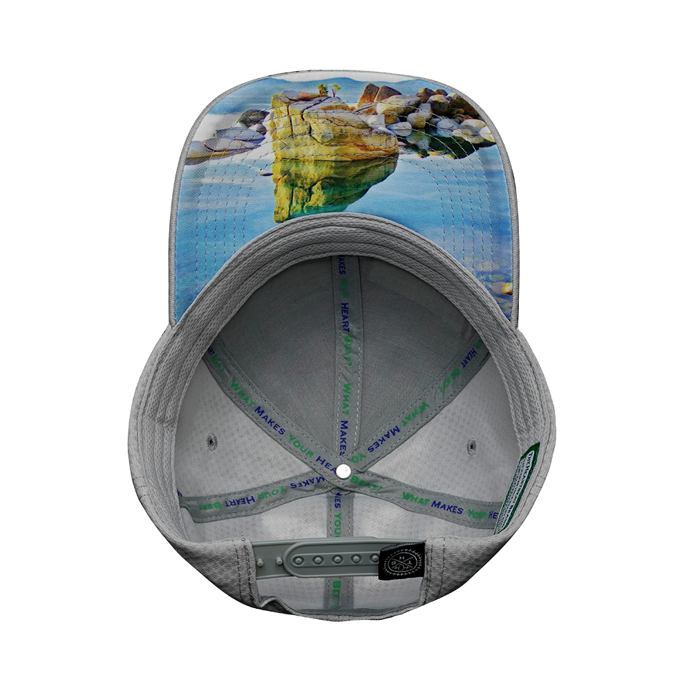 Tahoe - 6 Panel - AirMesh - Athletic Fit - Gray - Fabric Back (Unisex)