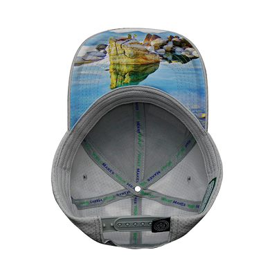 Tahoe - 6 Panel - AirMesh - Athletic Fit - Gray - Fabric Back (Unisex)