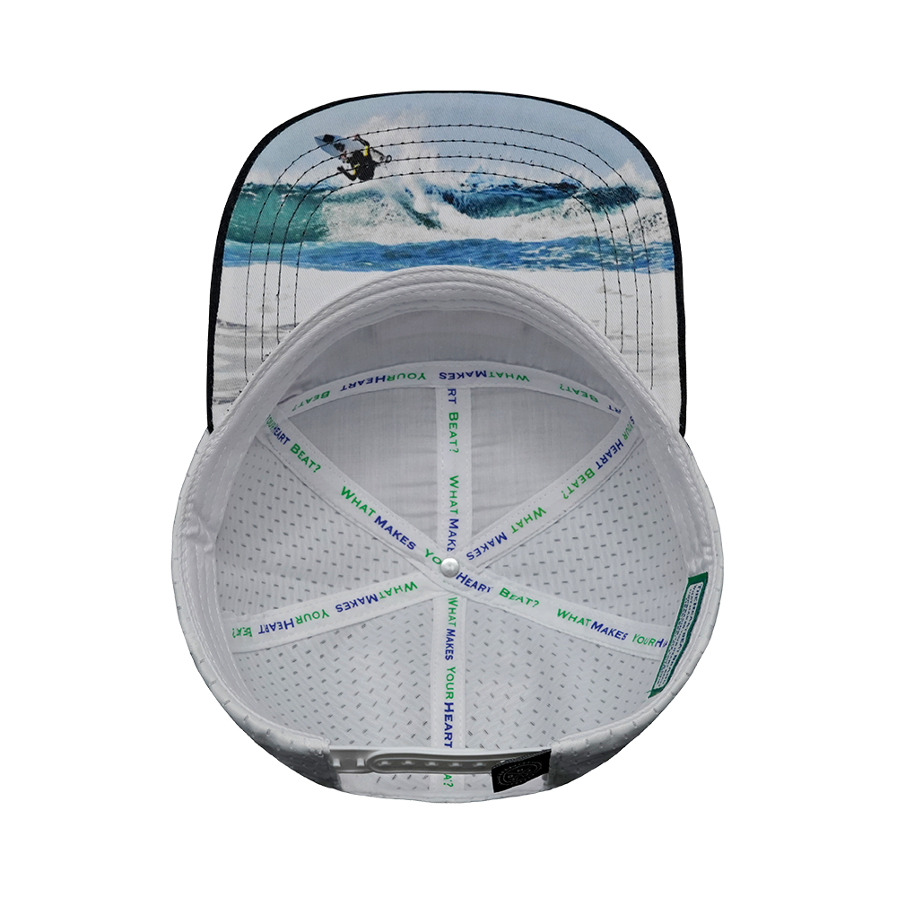 Surf - 7 Panel - Corduroy - Charcoal Gray / Light Blue / White - Jersey Mesh (Unisex)