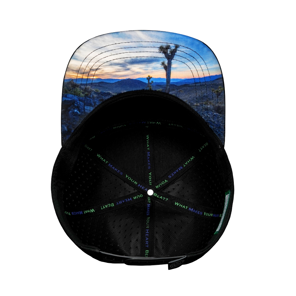 Nevada - 7 Panel - Black / White / Navy - Laser Mesh (Unisex)