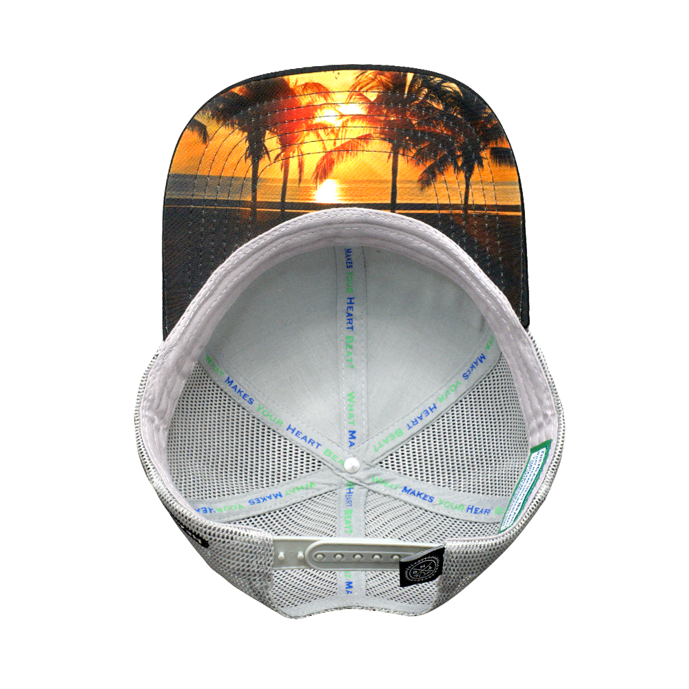 Florida - 6 Panel - Black / Gray - Trucker Mesh (Unisex)