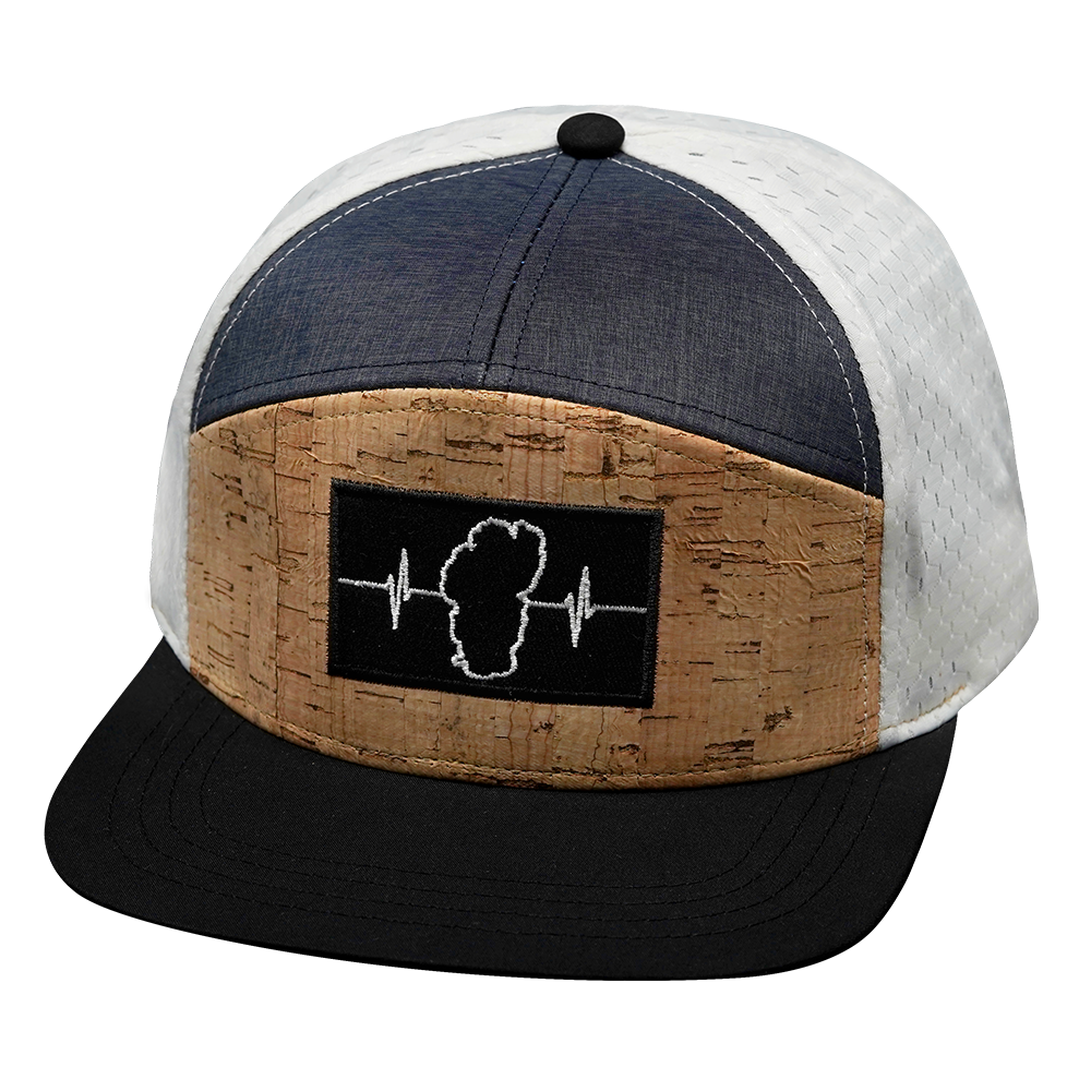 Tahoe - 7 Panel - Cork - Black / Navy / White - Jersey Mesh (Unisex)