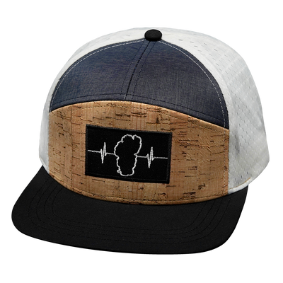 Tahoe - 7 Panel - Cork - Black / Navy / White - Jersey Mesh (Unisex)