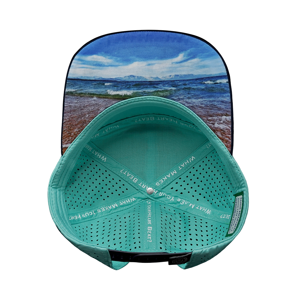 THB - 7 Panel - Cork - Navy / Teal - Laser Mesh (Unisex)