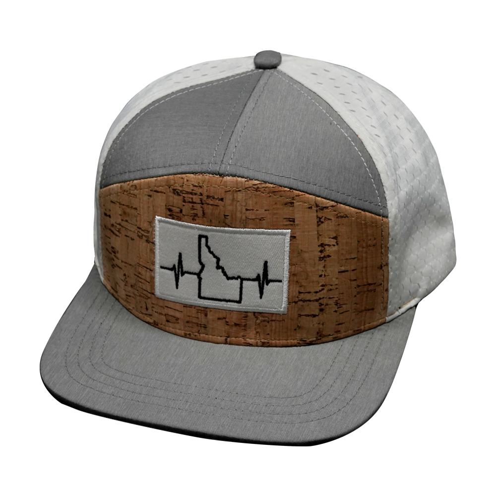 Idaho - 7 Panel - Cork - Gray / White - Laser Mesh (Unisex)