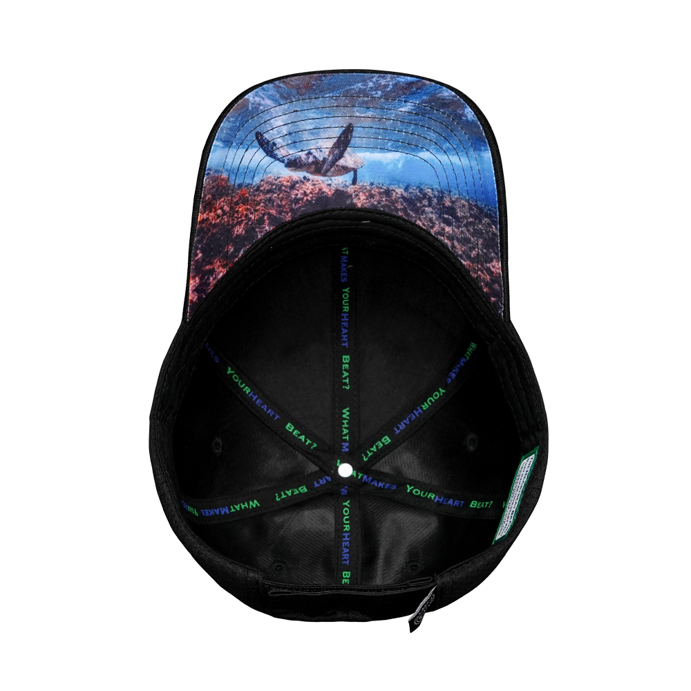 Virgin Islands - 6 Panel - AirMesh - Athletic Fit - Black - Fabric Back (Unisex)