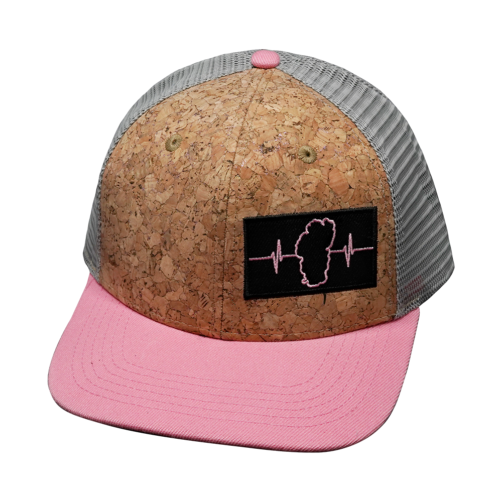 Tahoe - 6 Panel - Cork - Pink / Gray - Trucker Mesh (Unisex)
