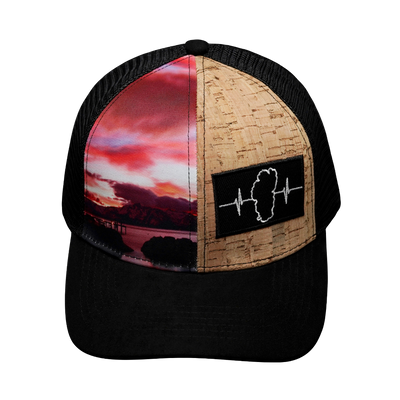Tahoe - 6 Panel - Cork Hybrid - Summer Sunset - Trucker Mesh (Unisex)