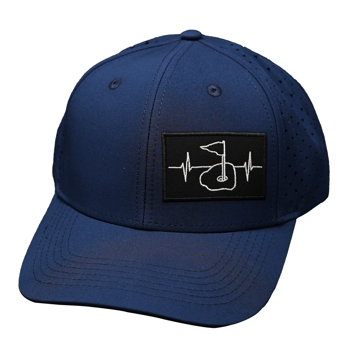 Golf - 6 Panel - Dark Blue (No Photo) - Laser Mesh (Unisex)