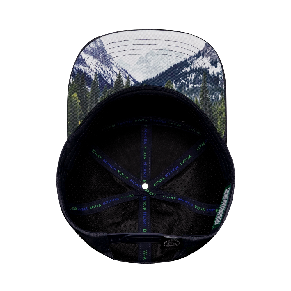 Idaho - 7 Panel - Navy / Gray / Black - Laser Mesh (Unisex)