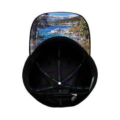 Tahoe - 6 Panel - AirMesh - Athletic Fit - Black - Fabric Back (Unisex)