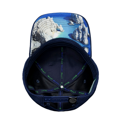 Cabo - 6 Panel - AirMesh - Atheltic Fit - Navy - Fabric Back (Unisex)