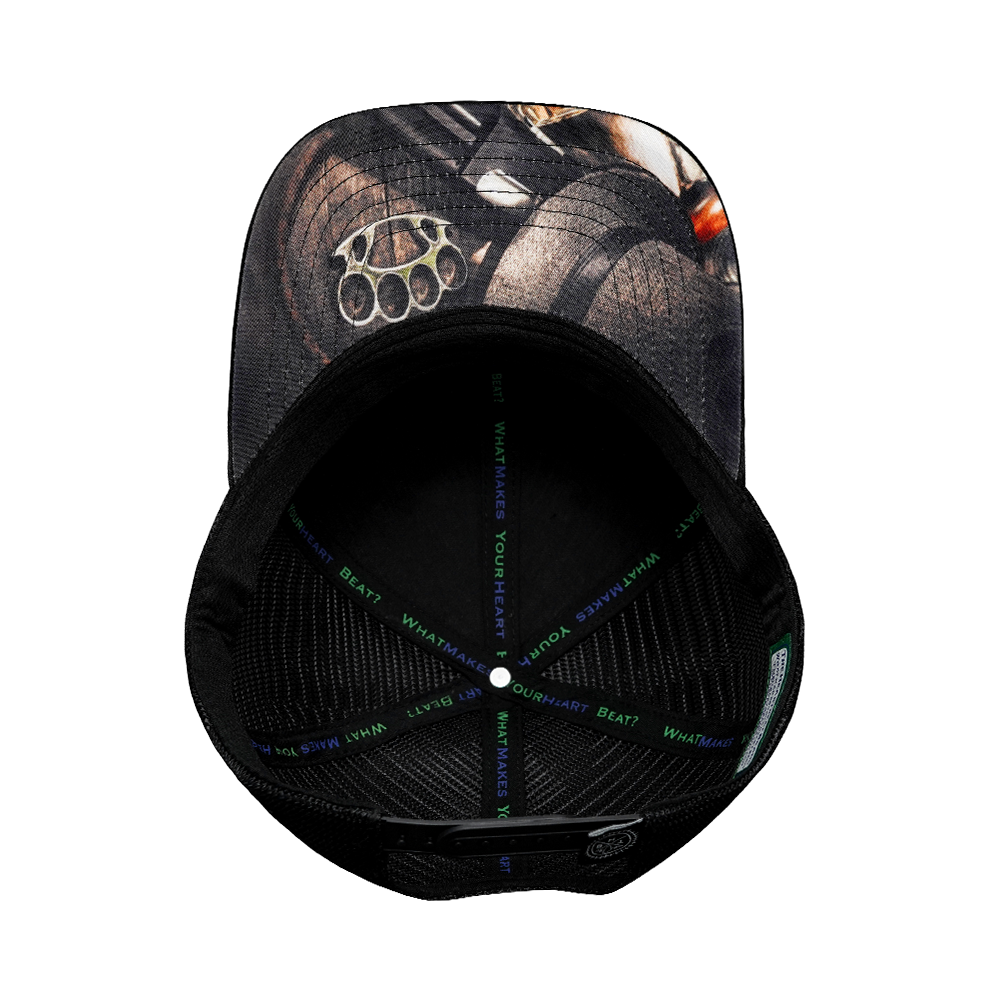 Nevada - 6 Panel - Black Camo / Black - Trucker Mesh (Unisex)