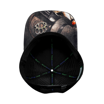Nevada - 6 Panel - Black Camo / Black - Trucker Mesh (Unisex)
