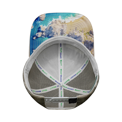 Cabo - 6 Panel - Cream / Gray - Trucker Mesh (Unisex)
