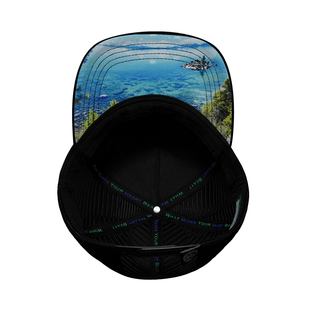 Tahoe - 5 Panel - Quilted Velvet - Black / Gray - Trucker Mesh (Unisex)