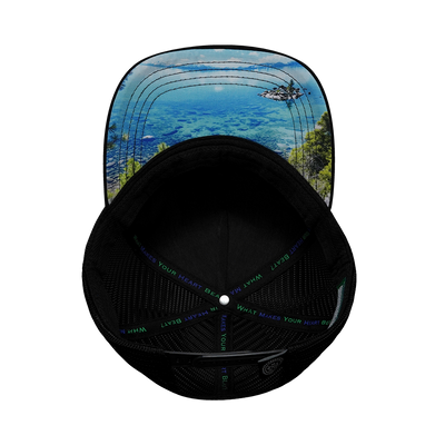 Tahoe - 5 Panel - Quilted Velvet - Black / Gray - Trucker Mesh (Unisex)