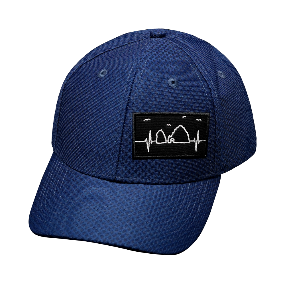 Cabo - 6 Panel - AirMesh - Atheltic Fit - Navy - Fabric Back (Unisex)