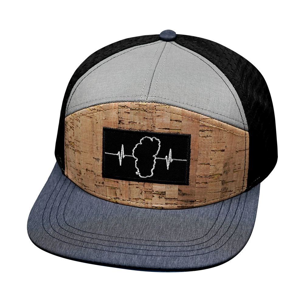 Tahoe - 7 Panel - Cork - Navy / Gray / Black - Jersey Mesh (Unisex)