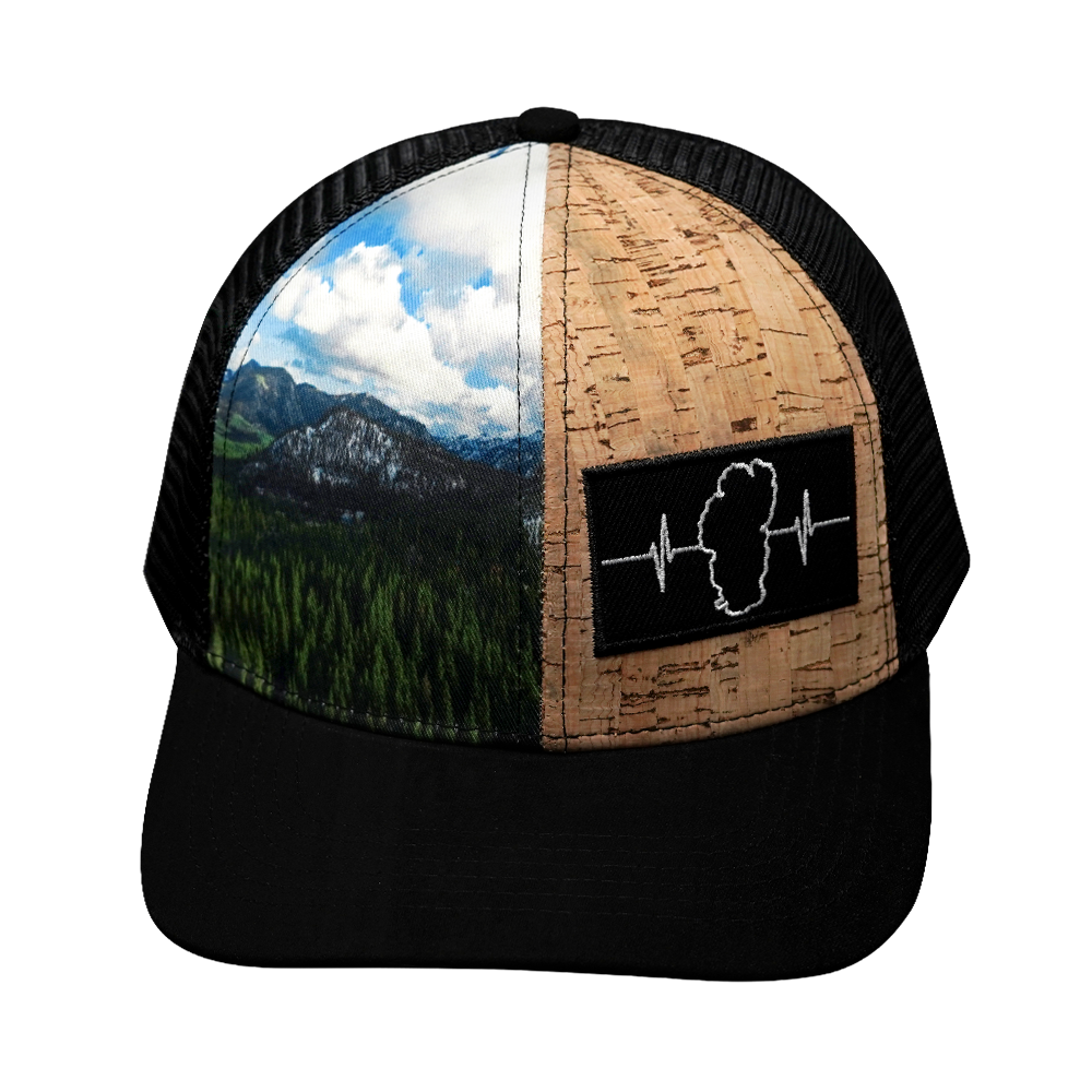 Tahoe - 6 Panel - Cork Hybrid - Trees - Laser Mesh (Unisex)